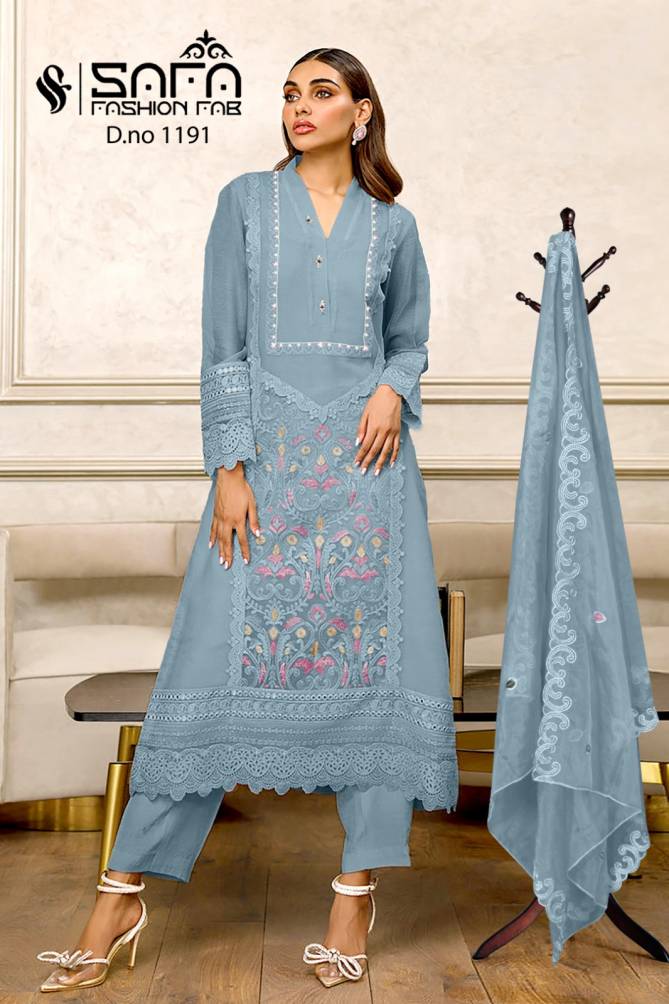 Safa Fashion 1191 Georgette Pakistani Readymade Suits Catalog